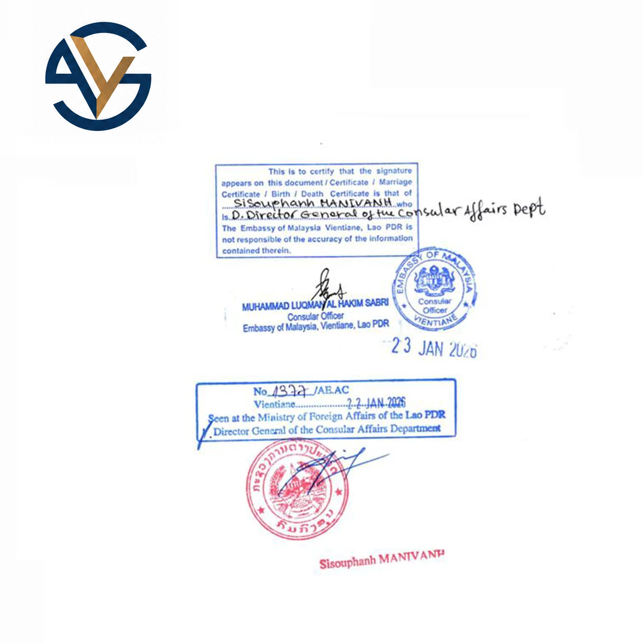 Translation and Legalization Laos